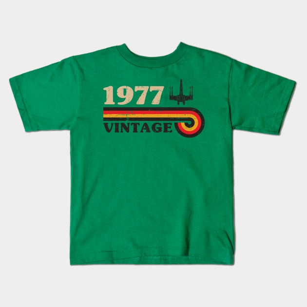 1977 Vintage Wing Kids T-Shirt by SunsetSurf